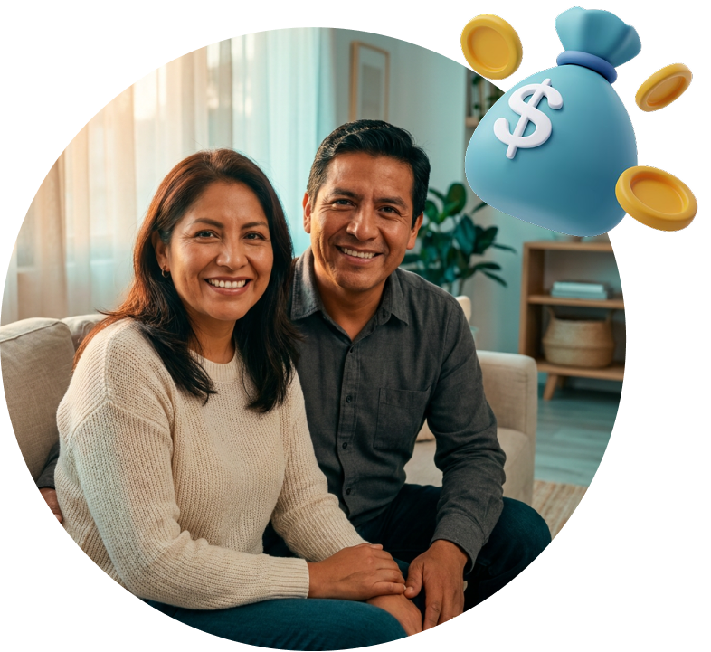 Pareja feliz por haber protegido su futuro al invertir en un seguro de vida inversión dúo