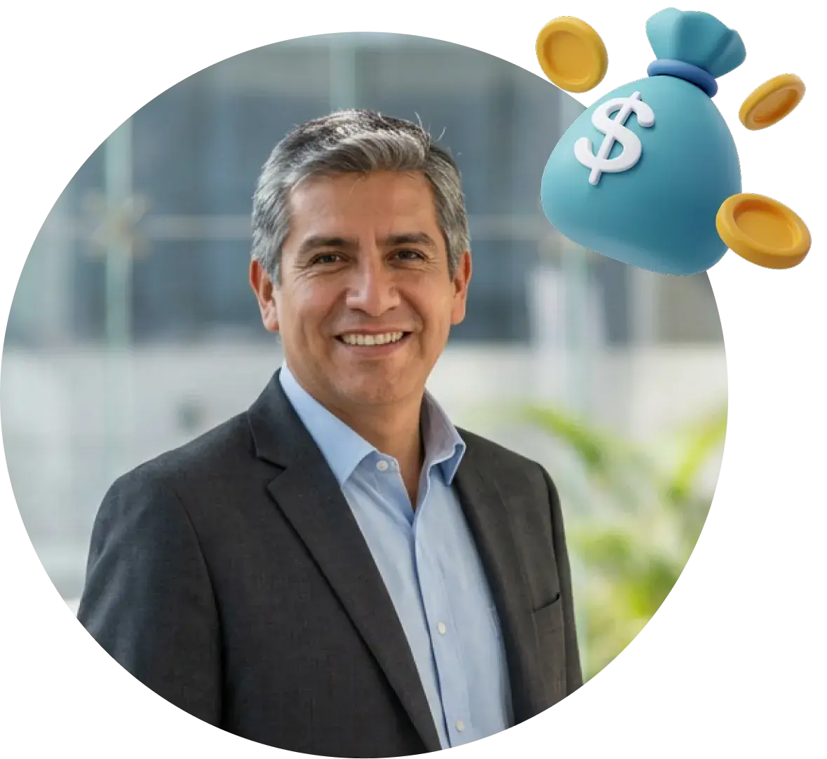 Persona con inversión y rentabilidad que ha protegido su futuro con el seguro fondo vida garantizado