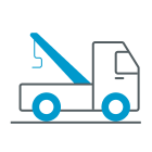 Ícono de grúa representando el soporte para cuando tu auto falla